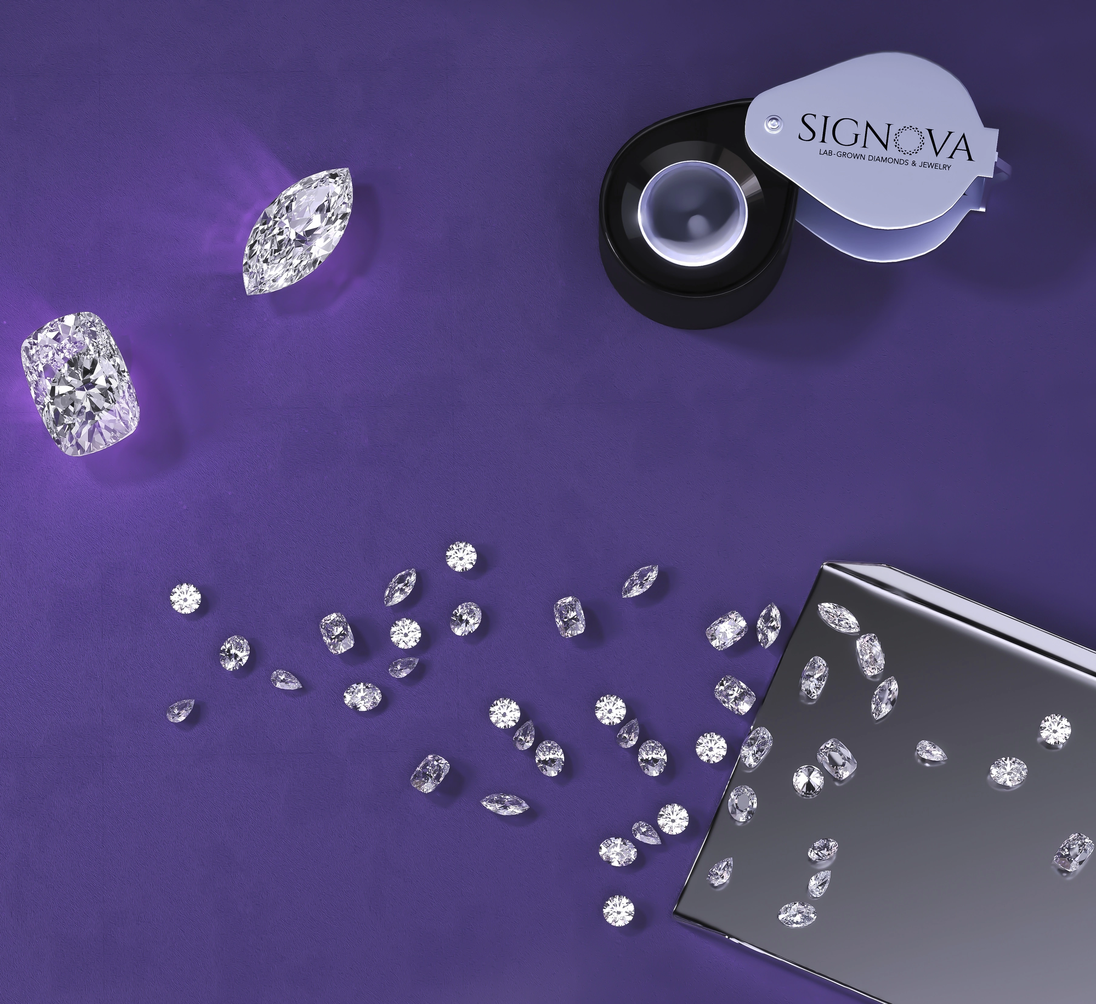 Certified Lab-Grown Diamonds — All Shapes including Unique and Antique Cuts